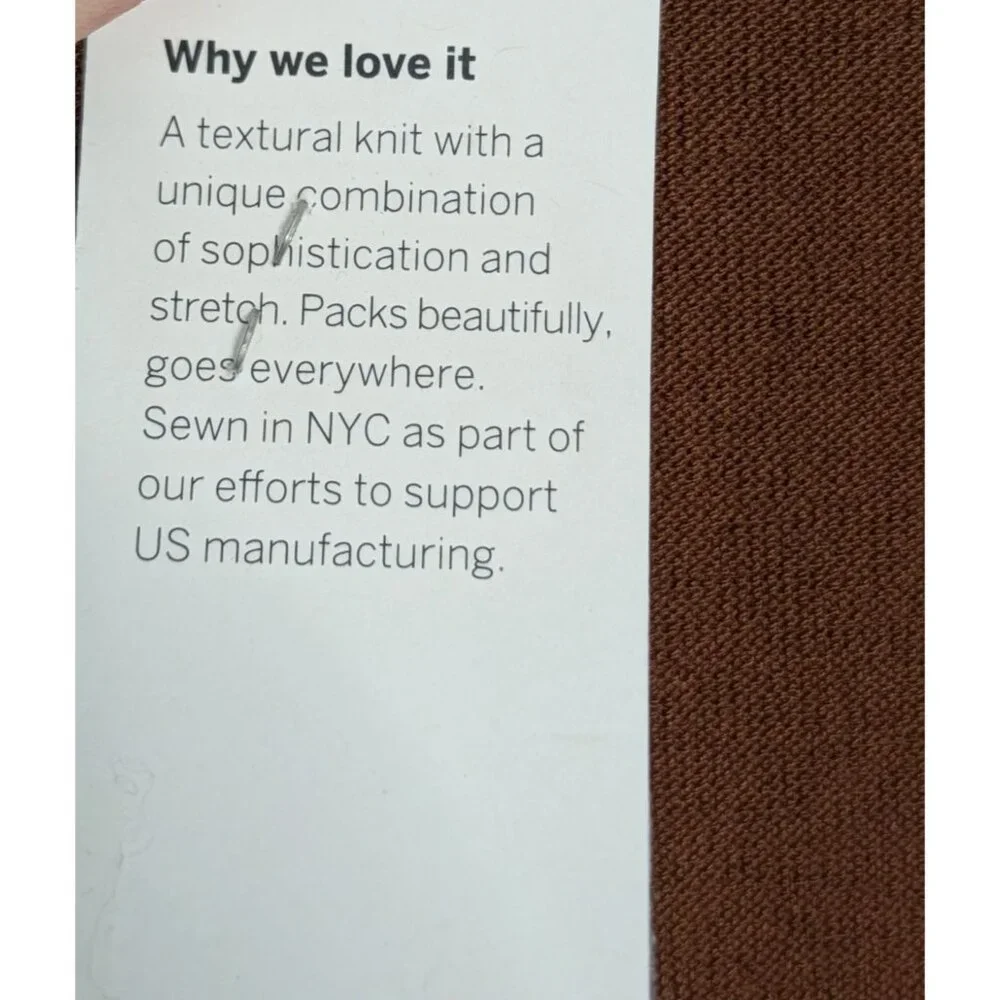 Eileen Fisher 1X Nutmeg Washable Stretch Crepe Slim Ankle Pants Womens USA Made - Picture 8 of 15